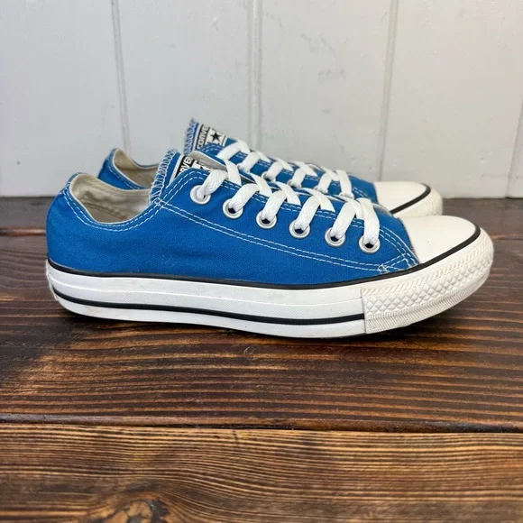 Converse Chuck Taylor All Star Blue Low Top Sneakers – Women’s 7 / Men’s 5 - Picture 3 of 10